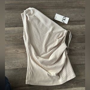 Zara one shoulder top